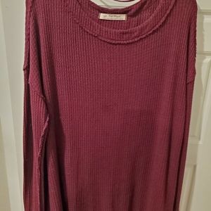 Free People long sleeve thermal top
